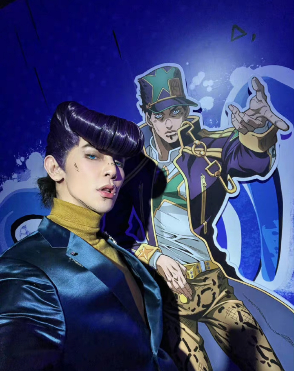 内娱cos劳模汪东城又出新cos,cos的东方仗助够还原吗!
