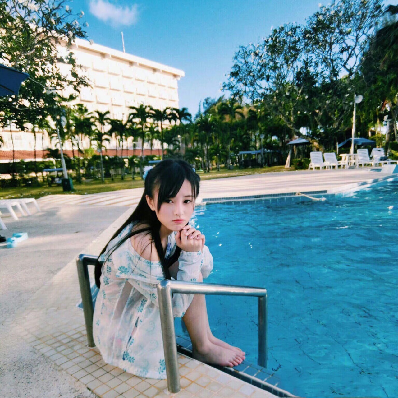 鞠婧祎  美脚丫  清纯可爱的小美女