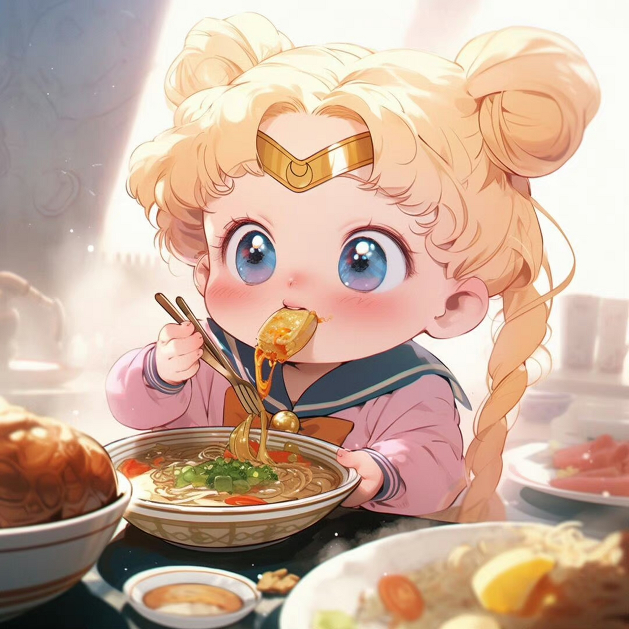 吃货月野兔,终于不再摆烂[吃鲸] 快来一起运动减肥吧[得意]#头像