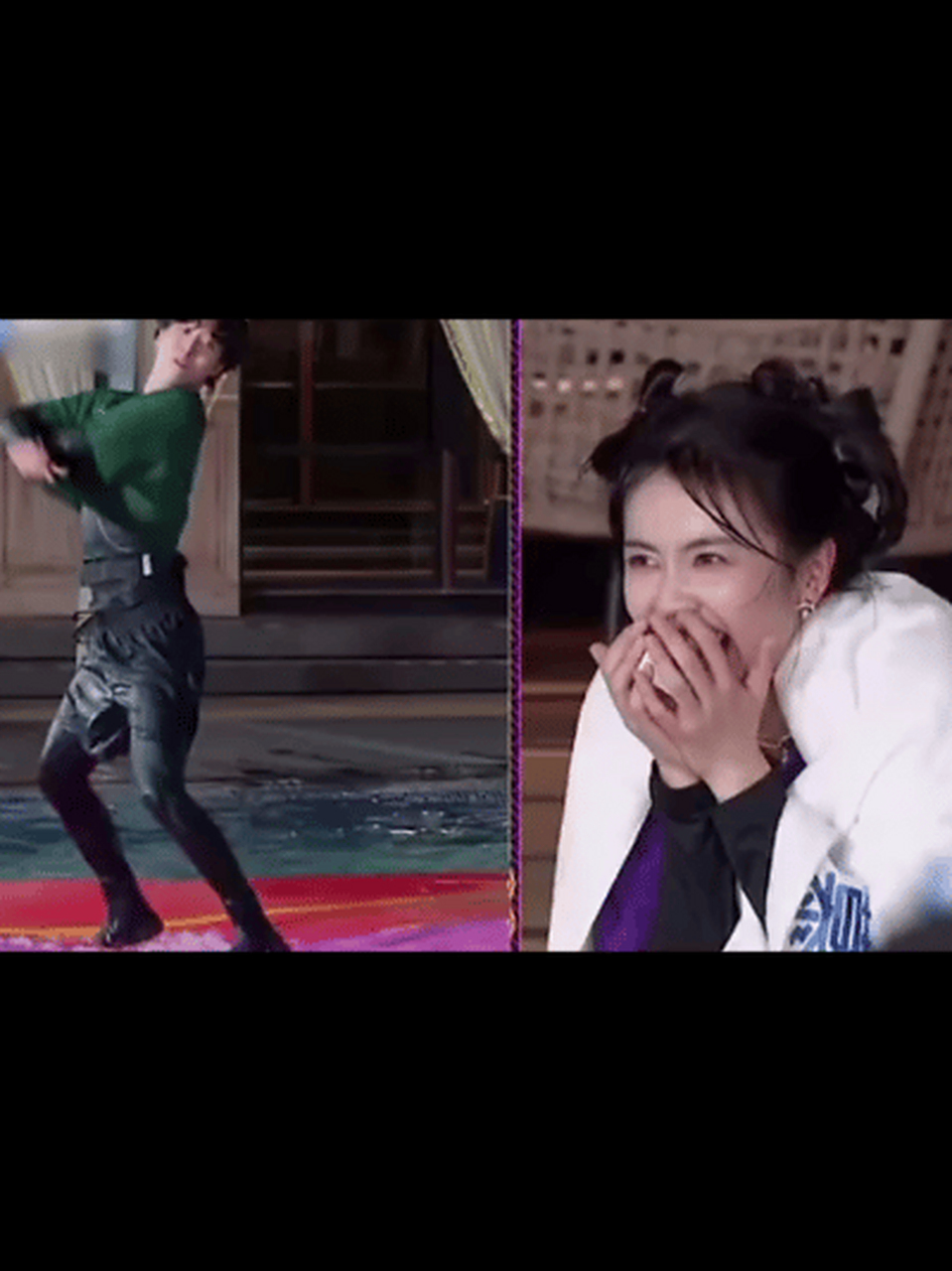 范丞丞贡献了最搞笑的freestyle,白鹿贡献了最搞笑的表情包[大笑]