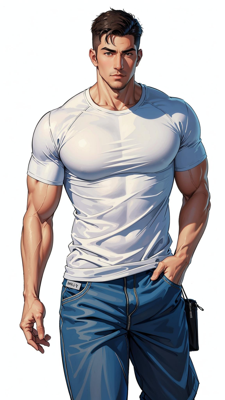 二次元里的肌肉兵哥哥#ai绘画# #动漫头像和壁纸# #肌肉型男