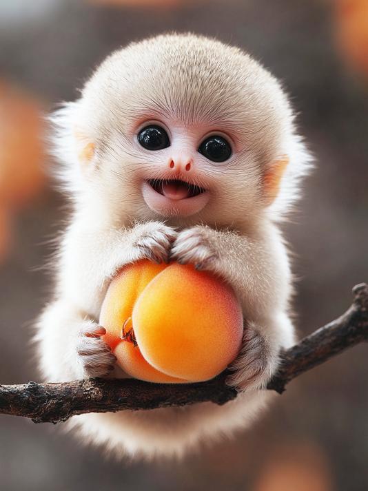 桃子熟了,猴子笑了