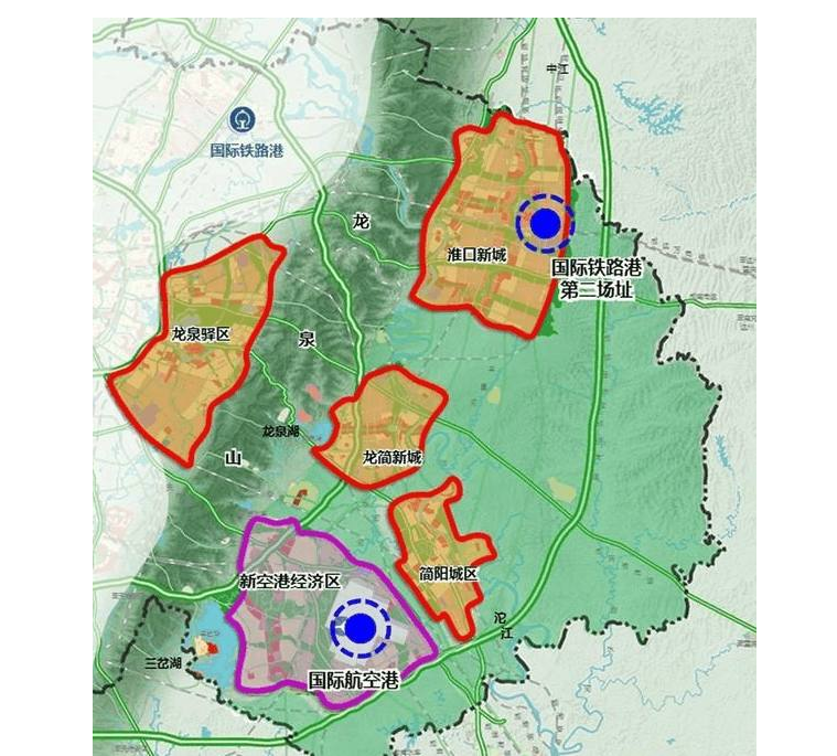 成都的简州新城,淮州新城哪个的发展潜力"最大"?其实不相上下