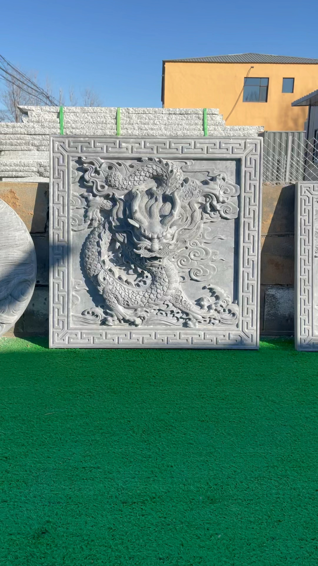 青石龙浮雕壁画