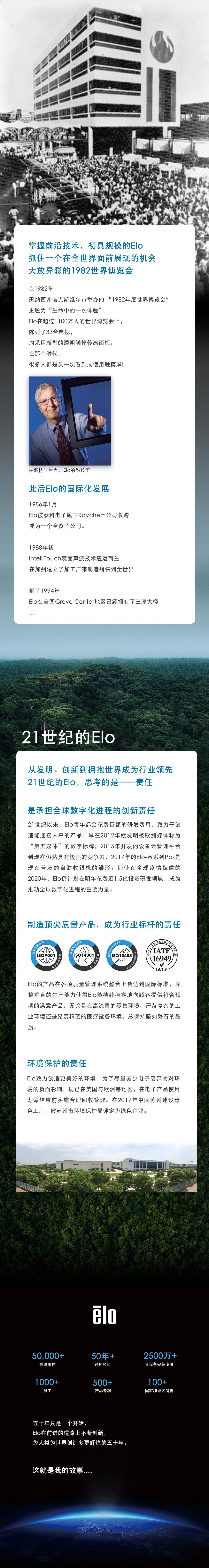 品牌故事丨触控屏发明者益逻科技elo的五十年发展史