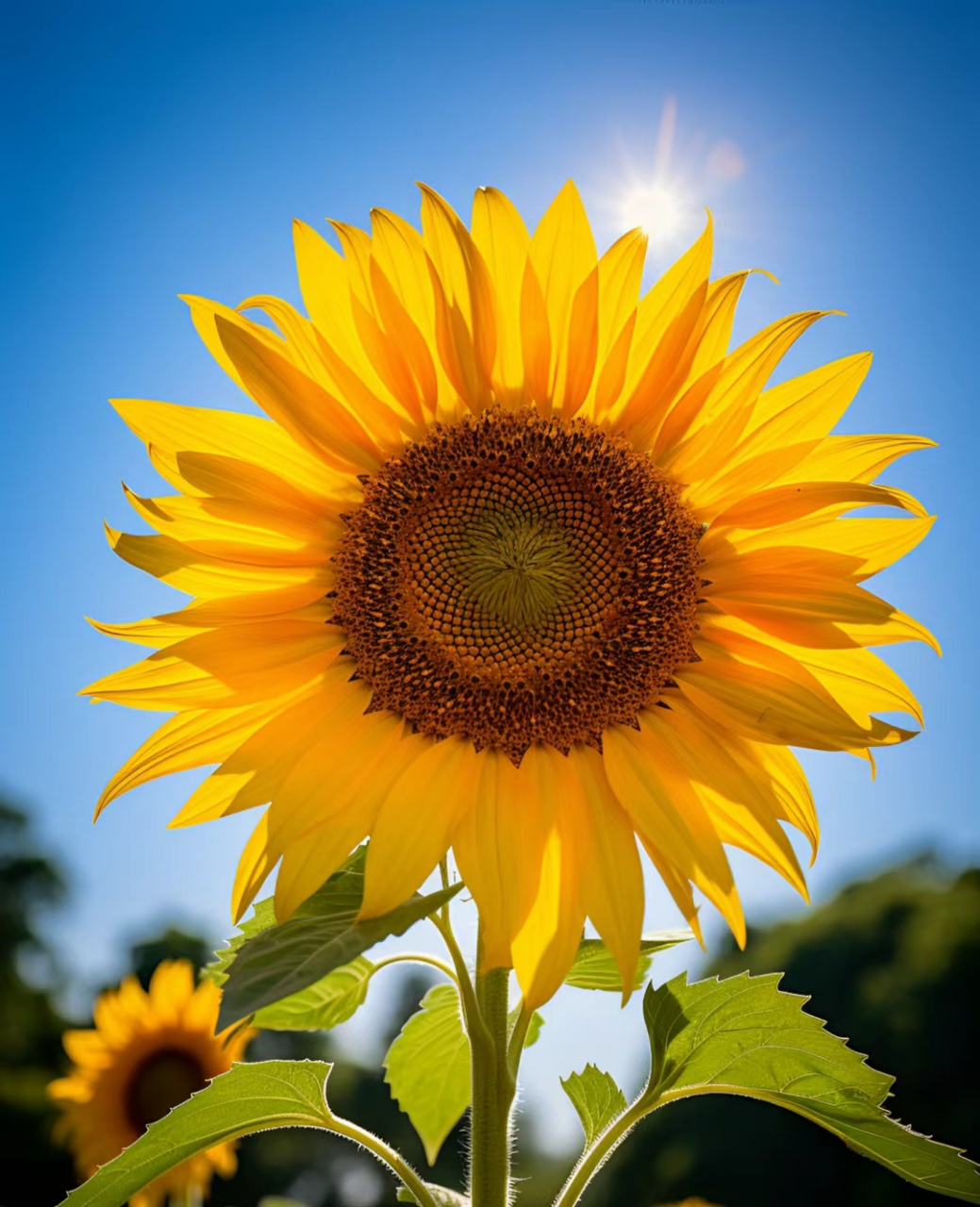 一枝独秀的向日葵#我的旅行日记