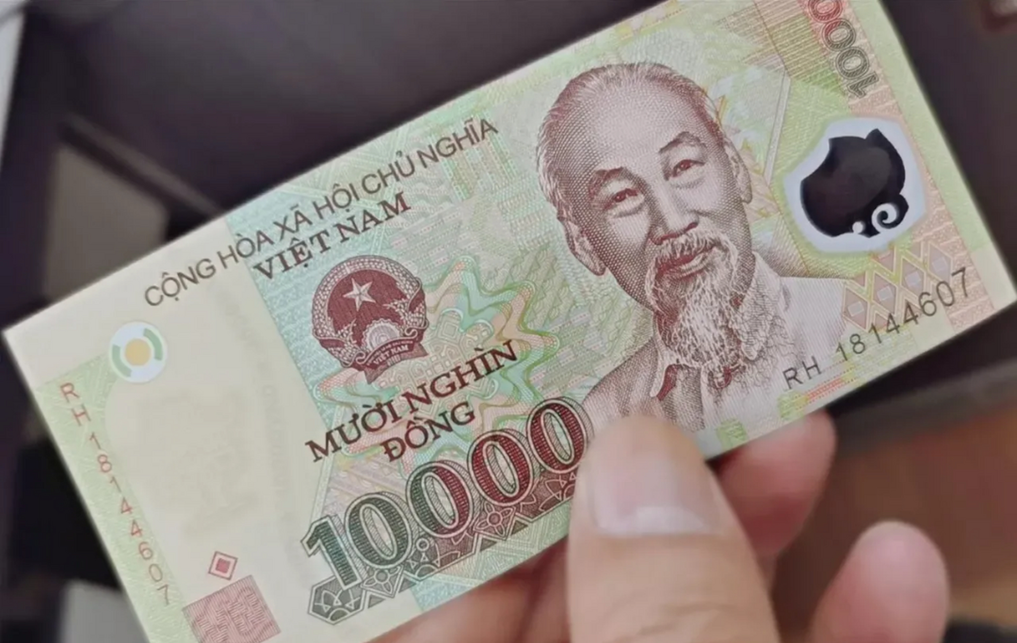 朋友在越南开饭店,最近从越南回来到我家玩,给了我孩子一张越南的钱.