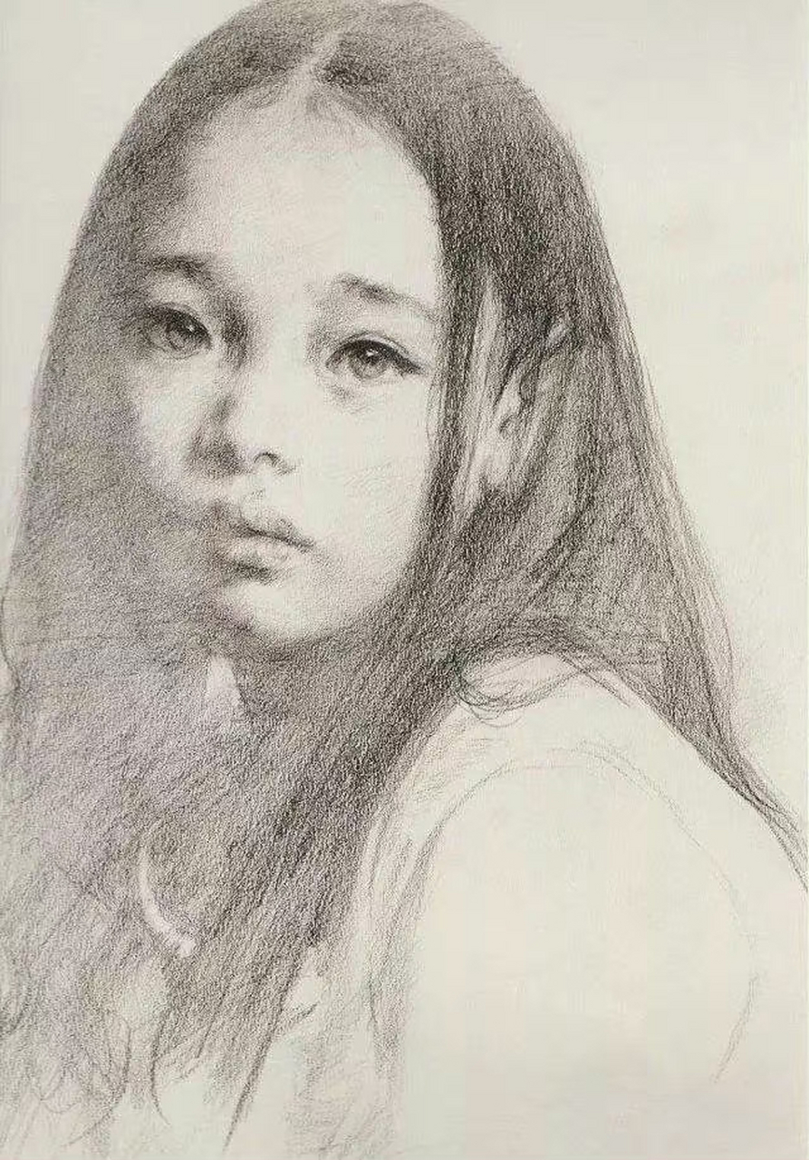 艾轩老师30年的素描作品,现在看来依然不过时,眼睛表现的太传神了!