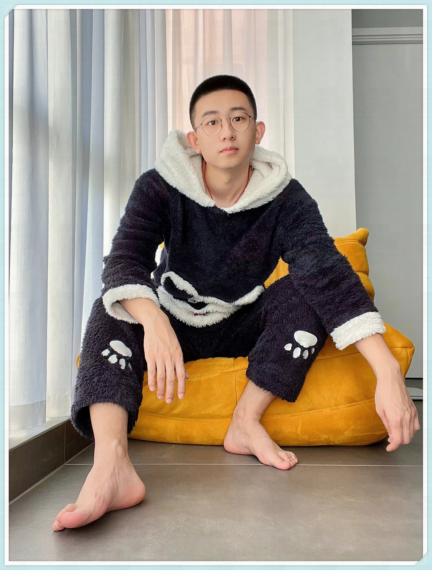 我家阳台感受冬日的温暖啊