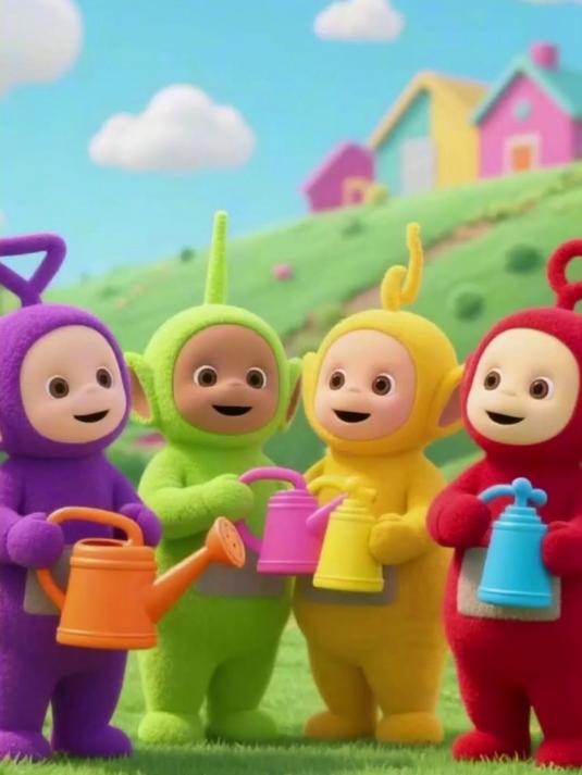 天线宝宝的新玩具水壶