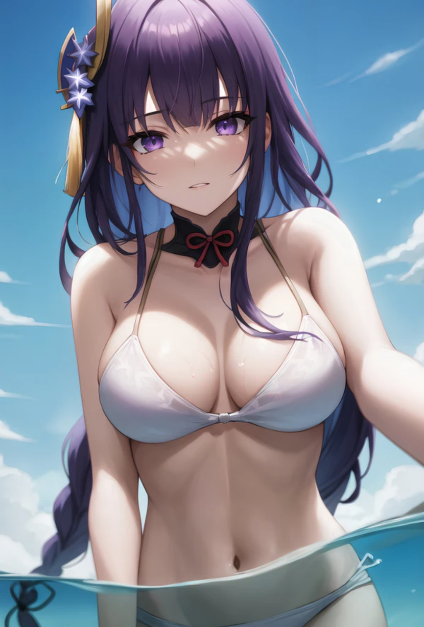 二次元#  雷电将军去游泳怎么不带上我啊