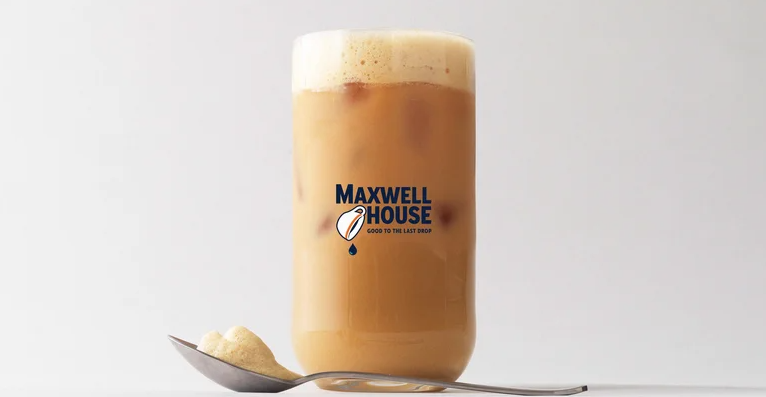 maxwell house 首次推出泡沫冰拿铁粉,适合在家喝咖啡