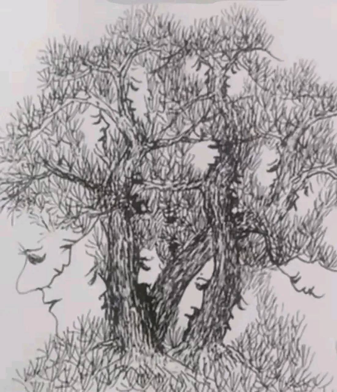 心理测试:图片中你找到了几处人脸,测你为人处世中城府深吗?