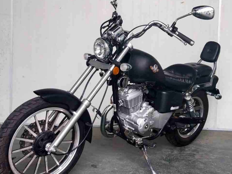 城市通勤推荐款大地鹰王"沙尘暴",排量150 cc,动力不及250