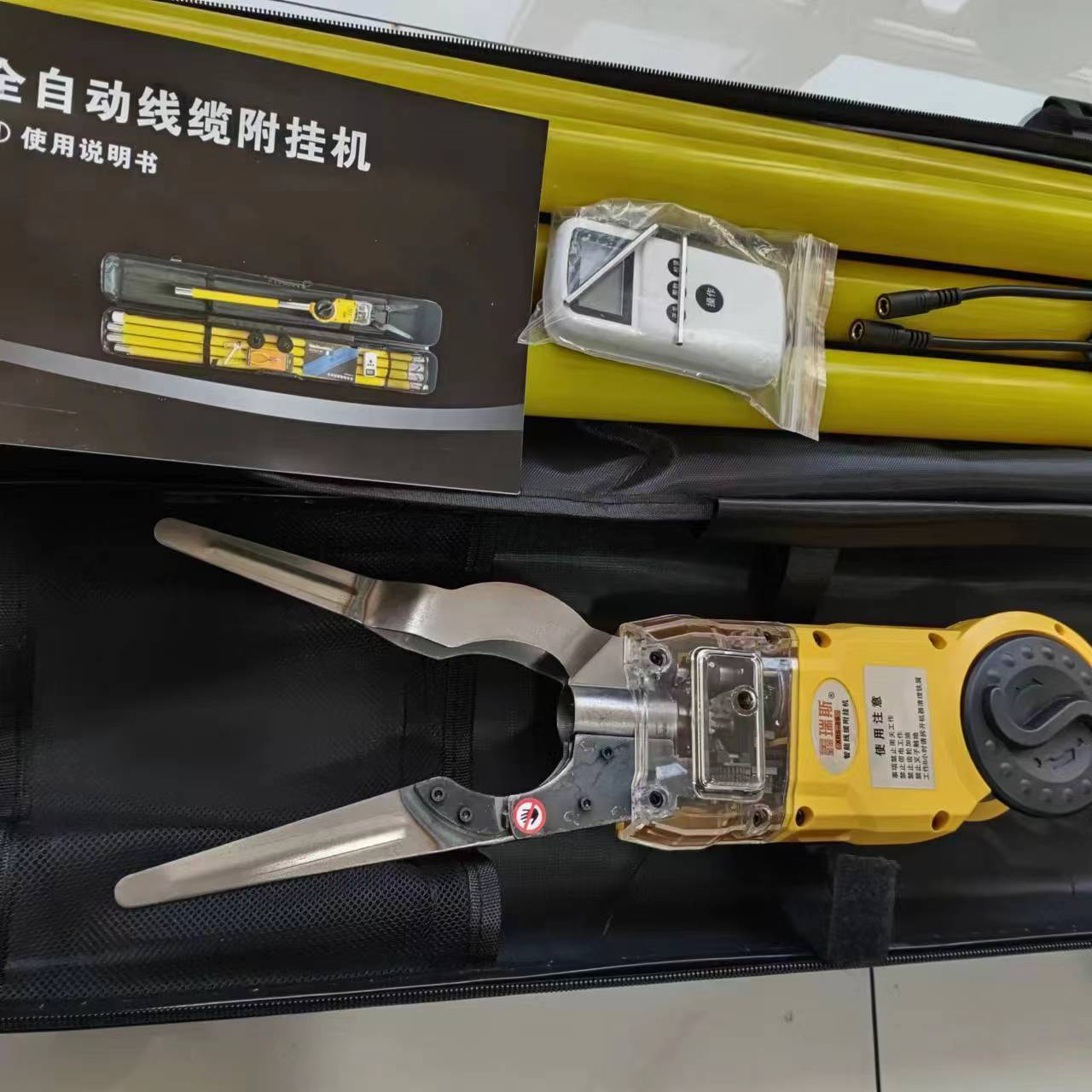 第8代新款可调节圈数松紧智能高空光缆捆扎机绑缚机扎线机付挂机附