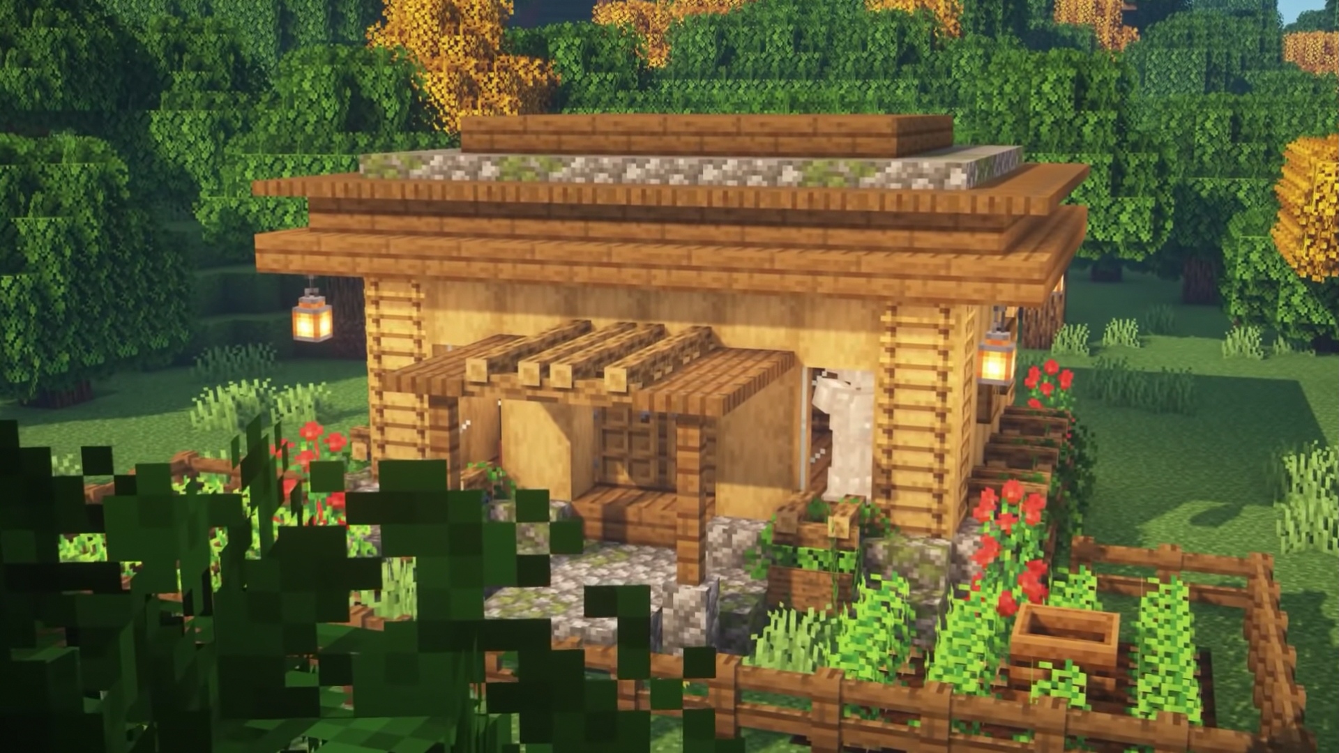 我的世界:是时候改造你的木屋了,这八款木屋,各种季节风格都有