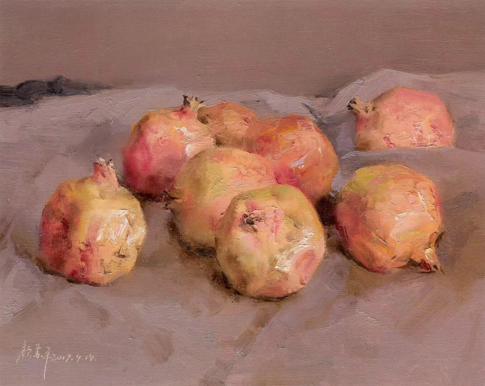 颜苏平静物油画作品欣赏!