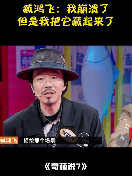 臧鸿飞;我崩溃了,但是我把它藏起来了,我是成年人了丨奇葩说7