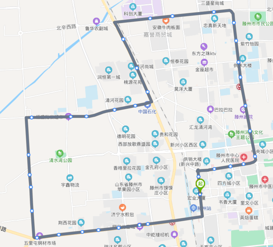 滕州T6线路详细站点图片