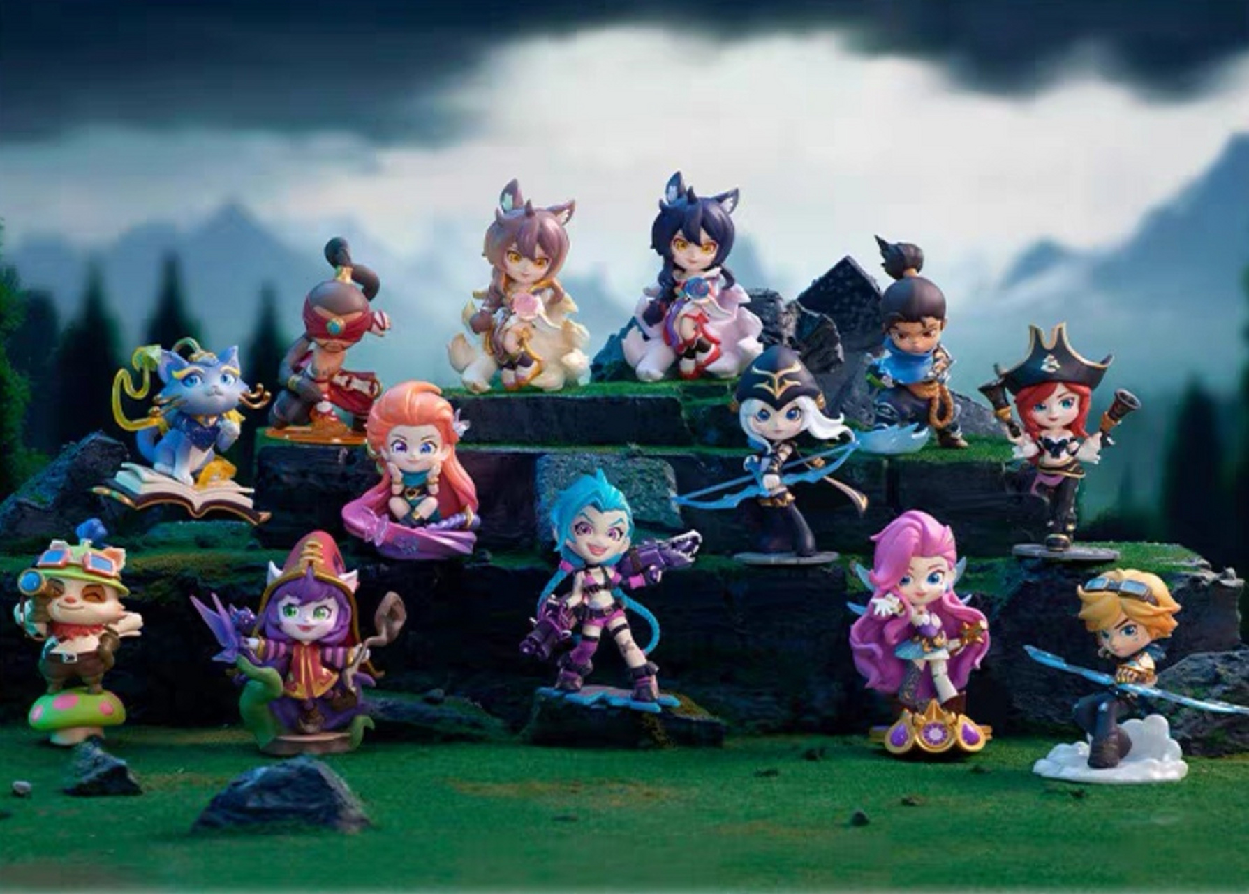 popmart泡泡玛特 英雄联盟盲盒经典人物系列手办盲盒潮流玩具创意(2)