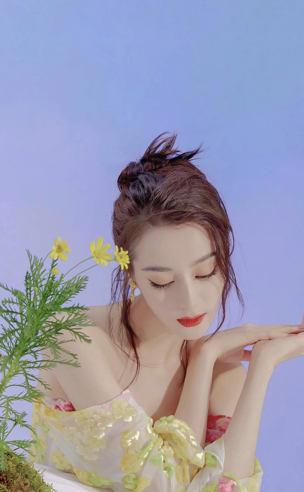 迪丽热巴花仙子造型,也太美了