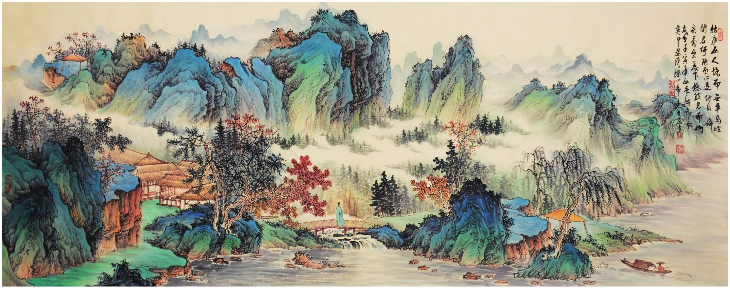 李亞花鳥畫,崔景哲花鳥畫,張月崗山水畫作品集