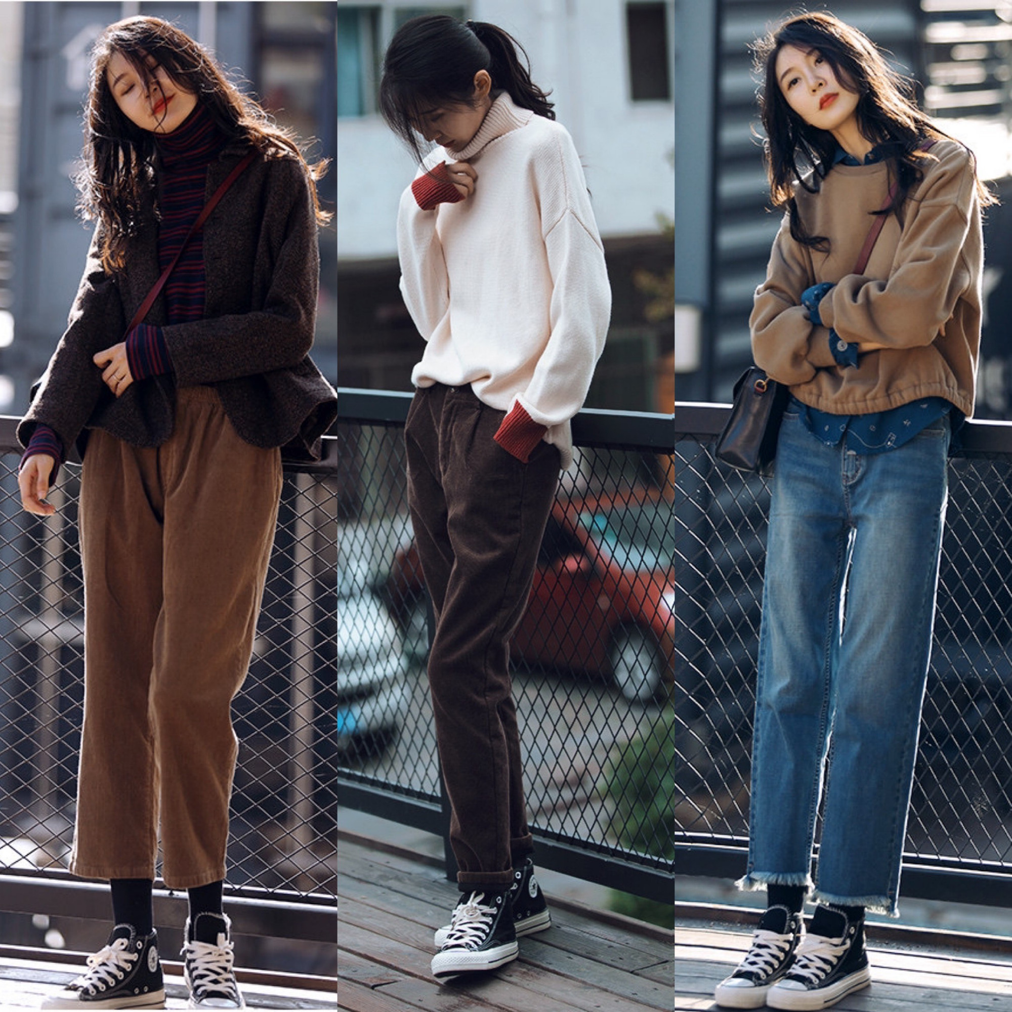 深秋爱上文艺休闲风穿搭,可以洒脱随性,也可以很温柔