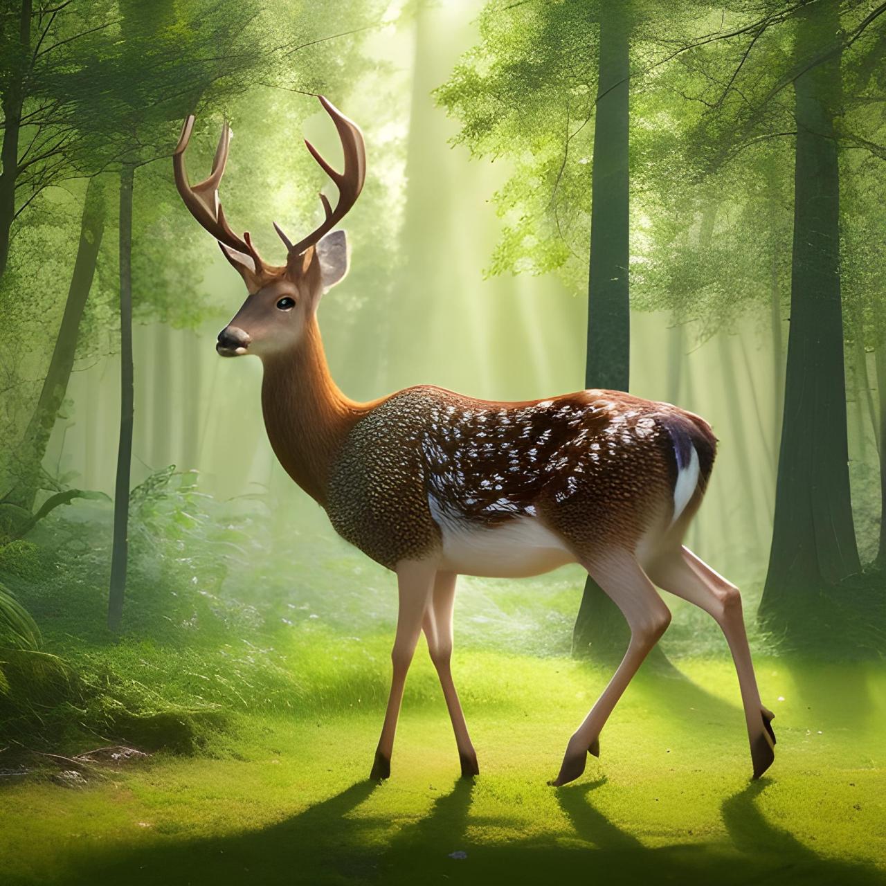 分享一组鹿图片(一路好运)#鹿# #好运