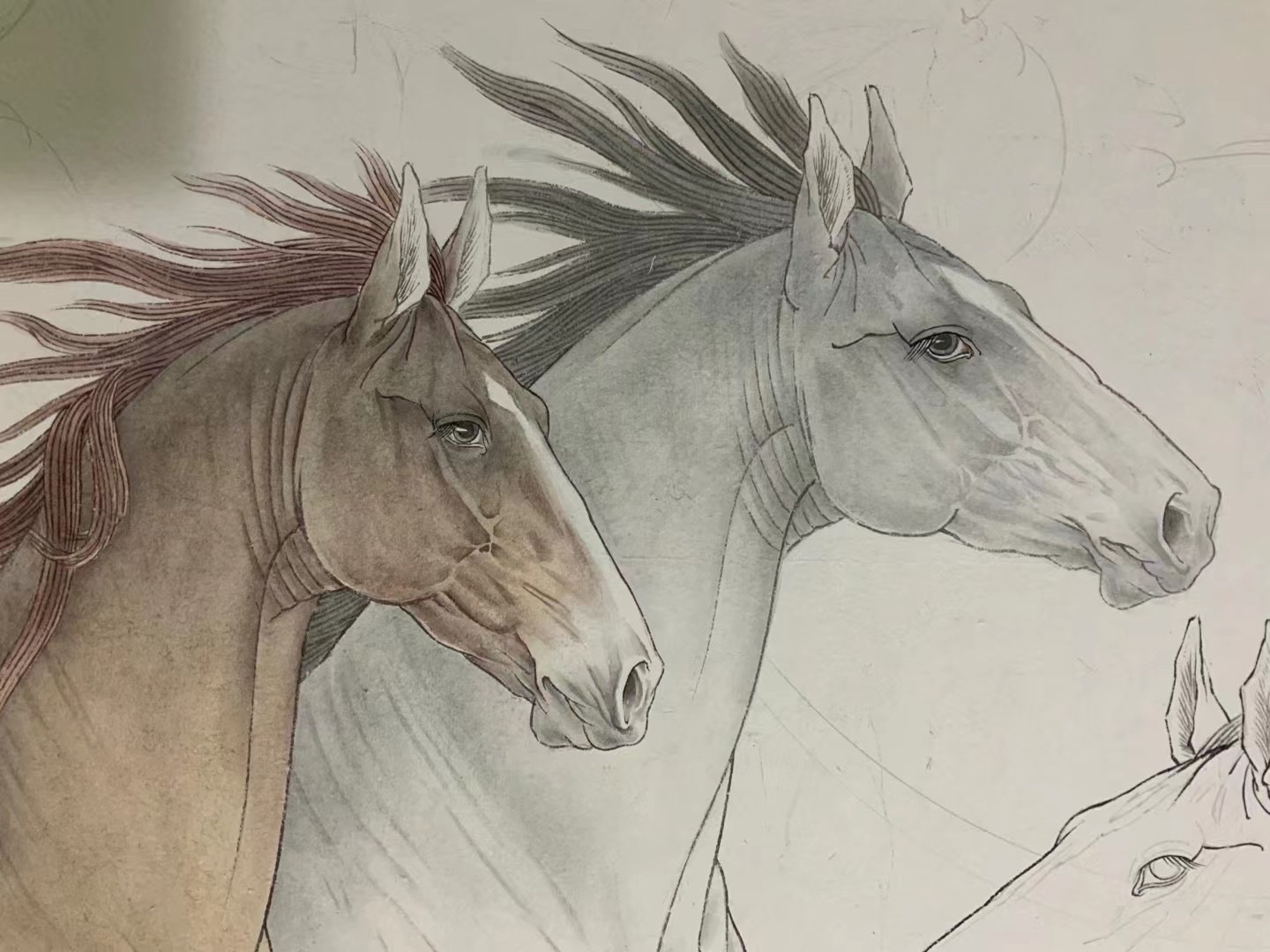 彭铭利工笔画骏马奔腾29幅作品集