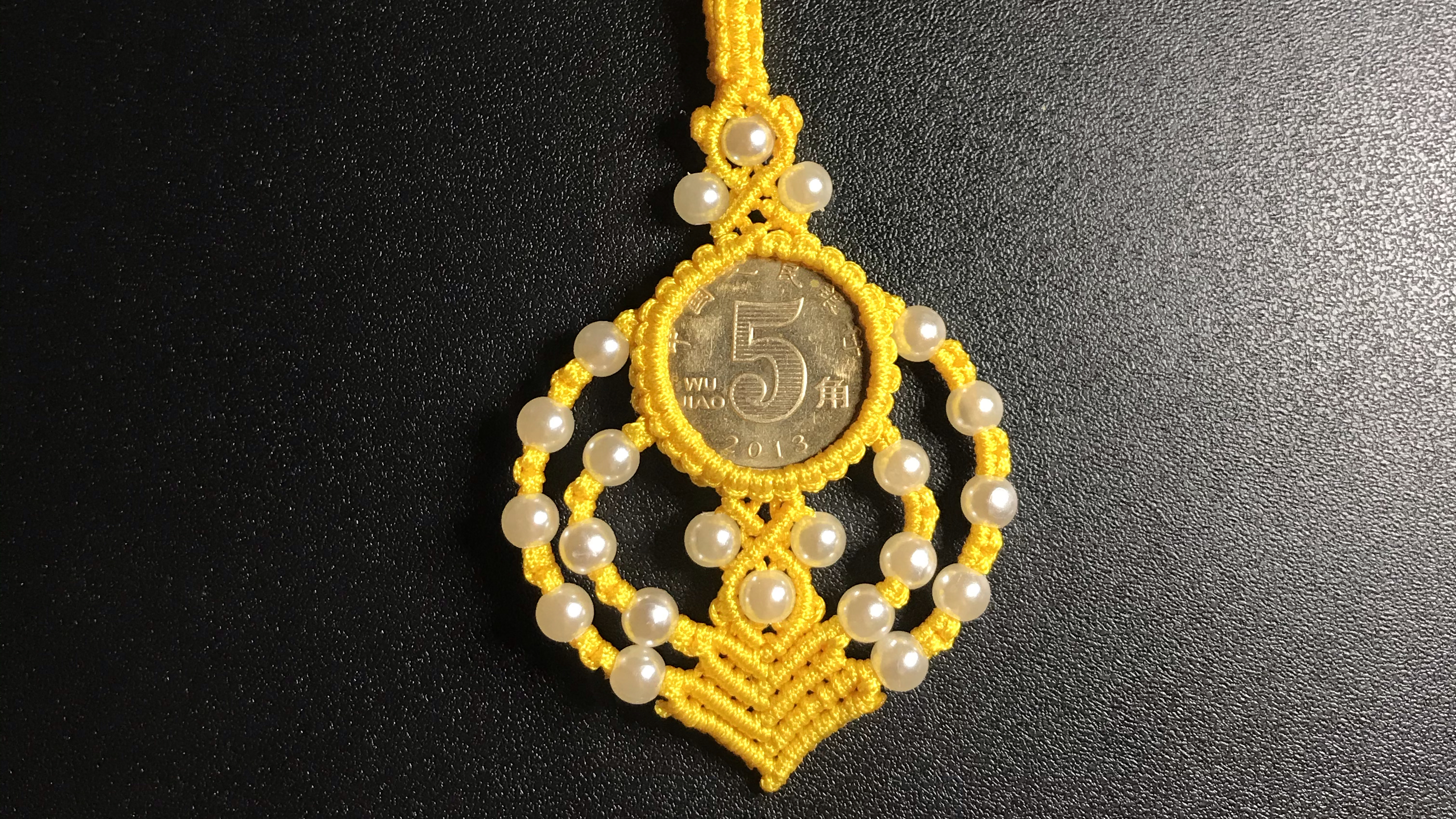 中国结手工之心心相印吊坠教程一,好看的挂件自己编,好玩解压