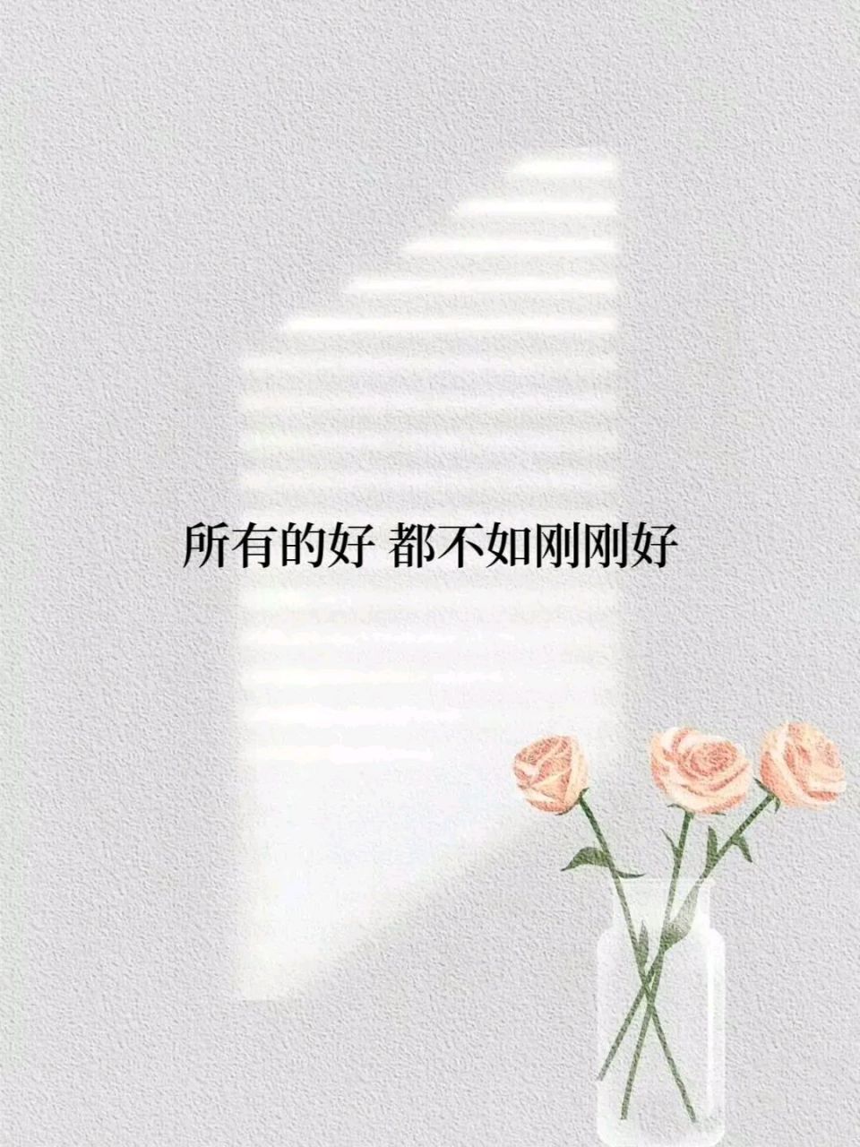 所有的好,都不如刚刚好.