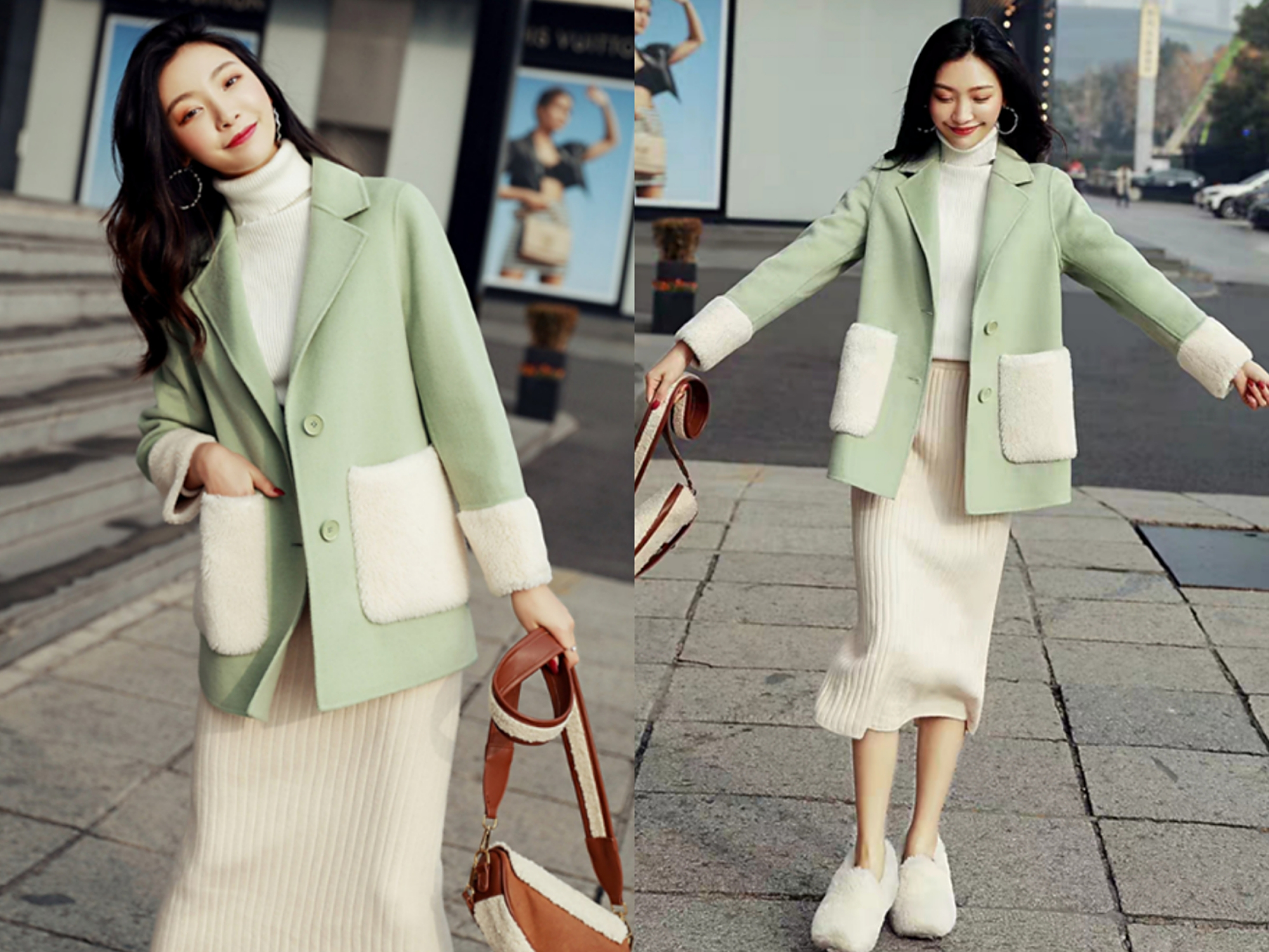 秋冬穿这3种颜色的大衣最好看了,搭配对了更美!