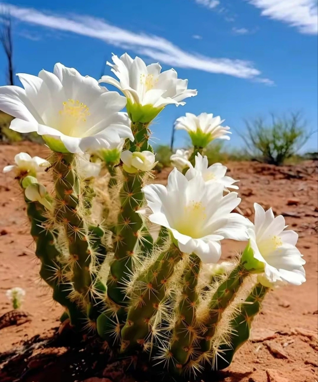 沙漠里的花,这顽强的生命力啊!