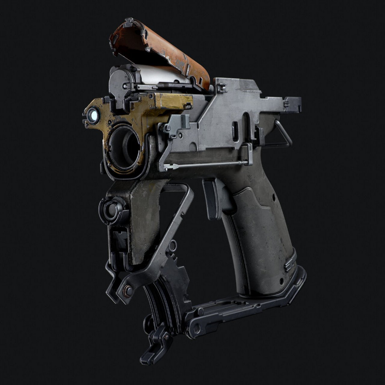 游戏《死亡空间》plasma cutter /电浆切割器,建模师gregory trusov.