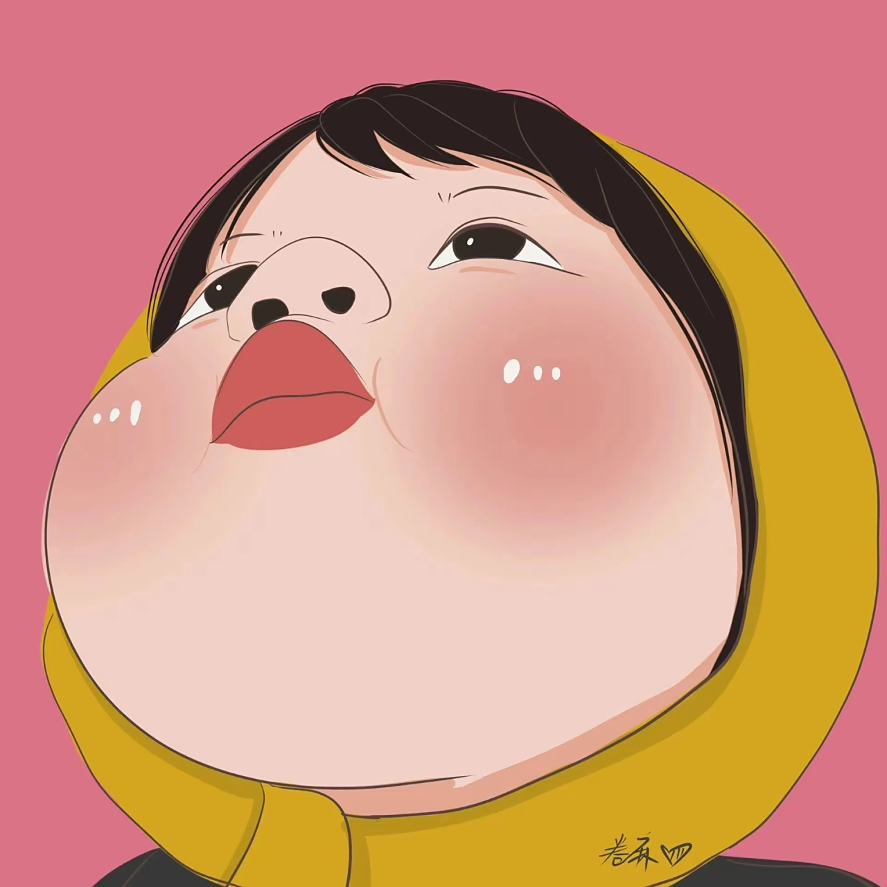 大胖娃娃头像分享,脸大怎么啦,我又不减肥