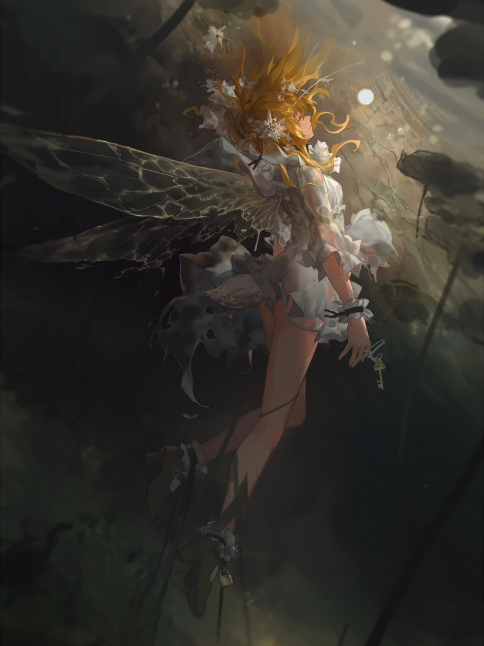 插画分享|miv4t微妙光影下是等待救赎的灵魂|||国人插画师 希望与救赎