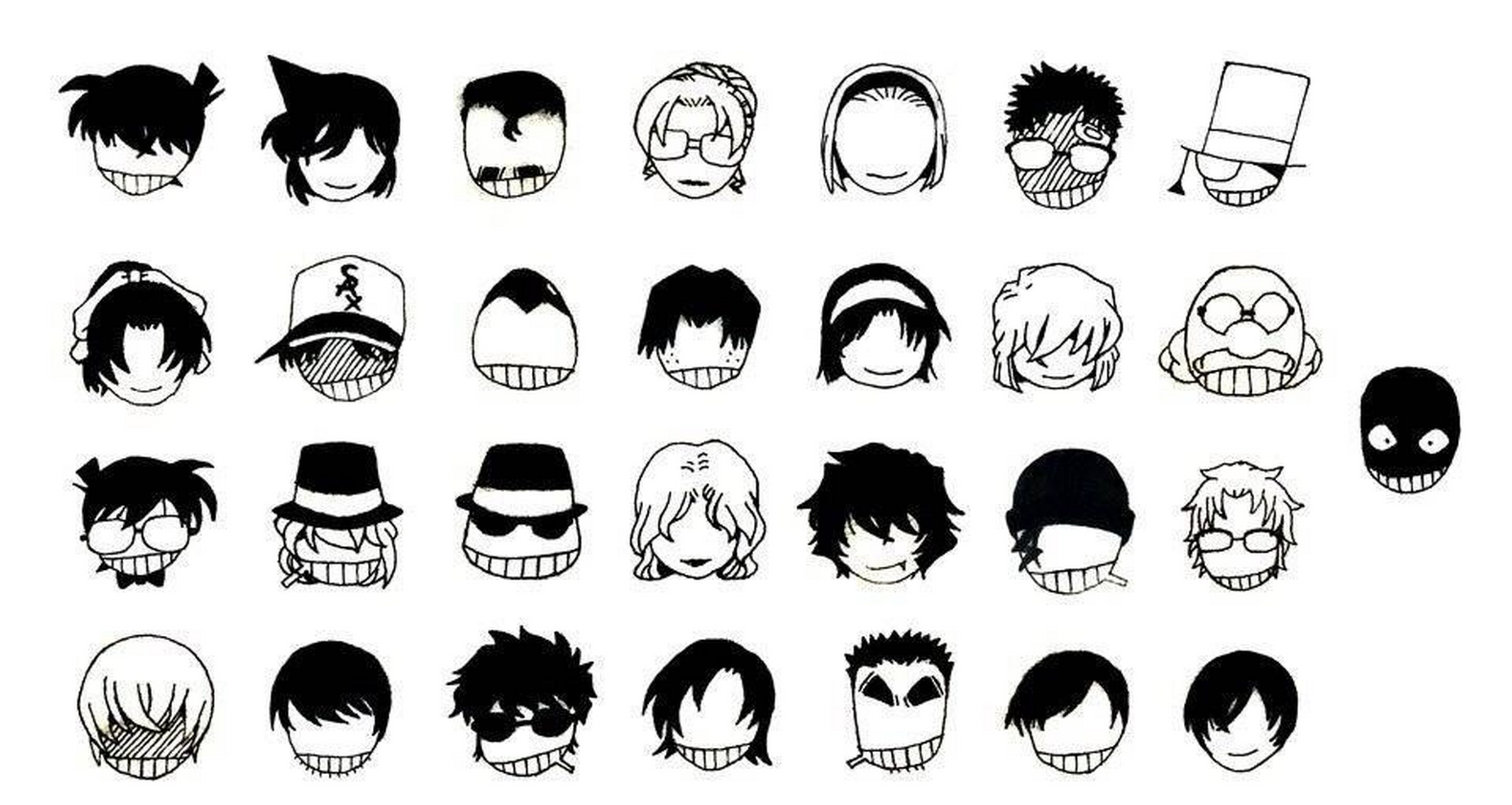 柯南全员预告函,你能认出几个[思考] #动漫# #名侦探柯南