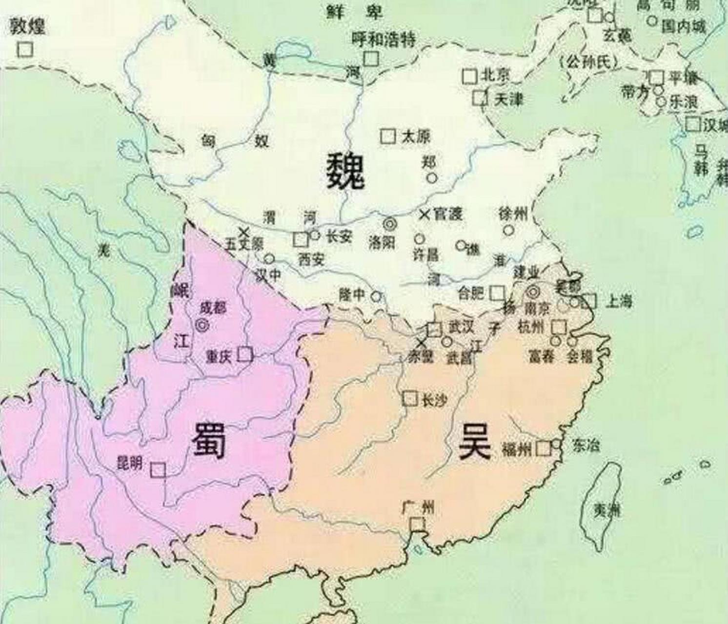 三国时期蜀国最大版图图片