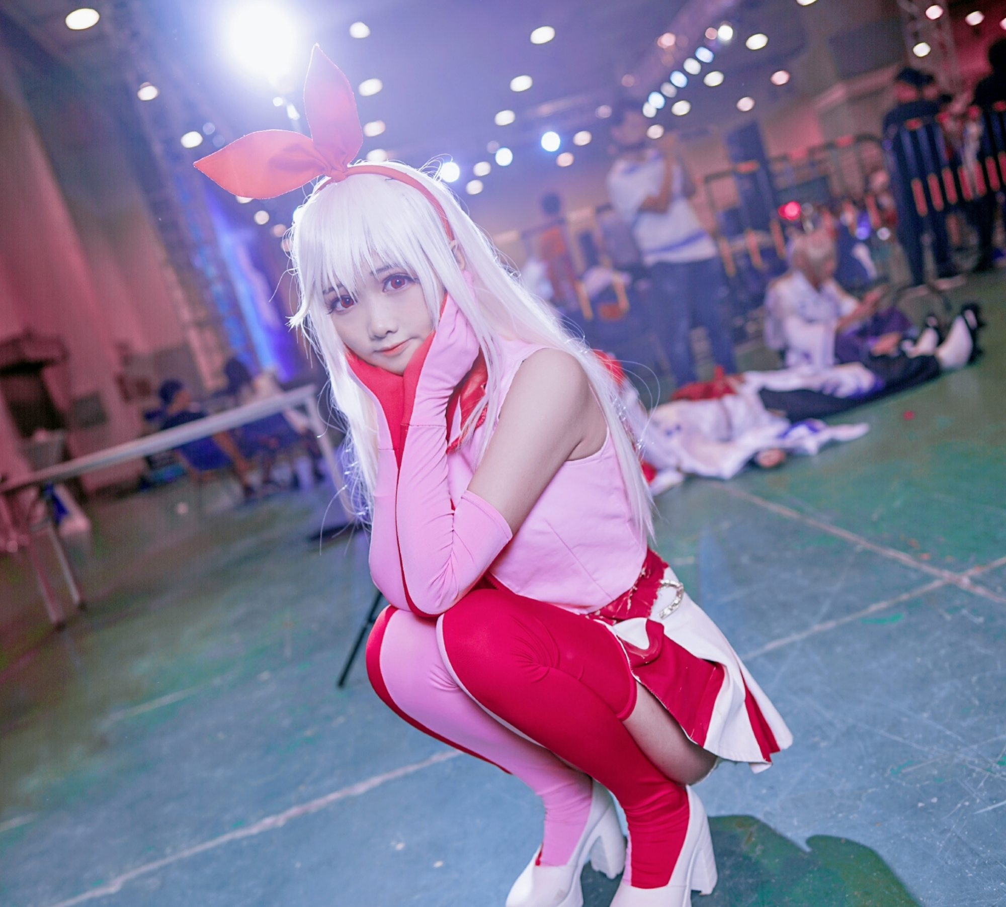 cosplay:魔法少女伊莉雅赛车娘同人,暖萌可口,让人想一口吃掉她