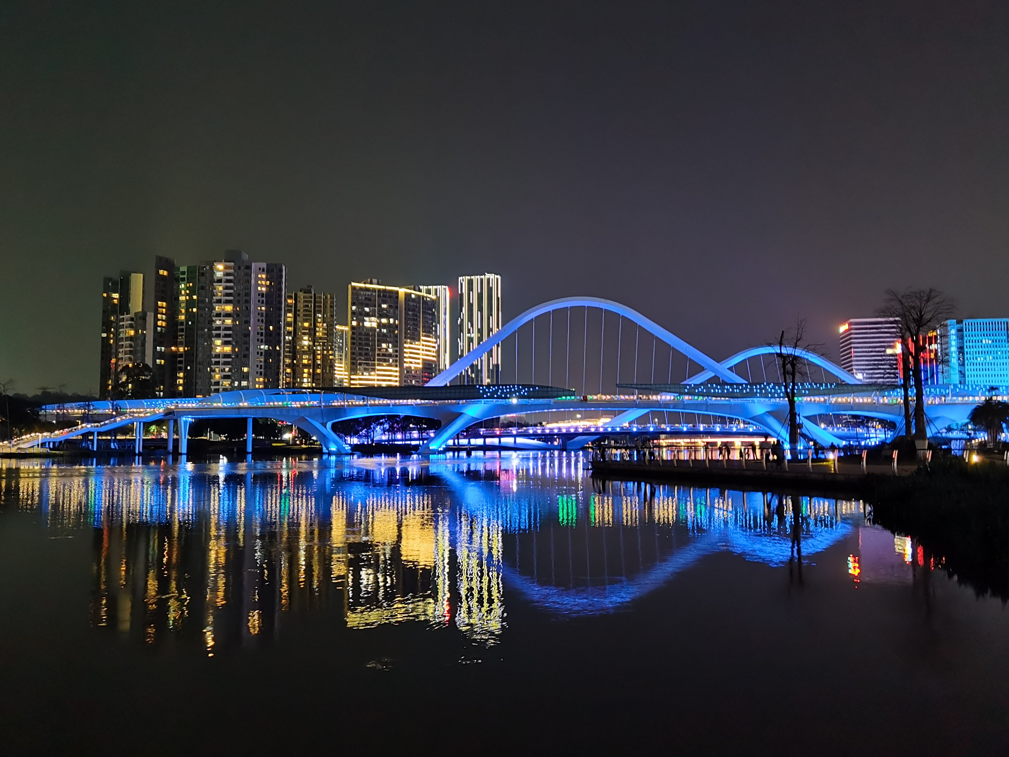 南沙蕉门河夜景