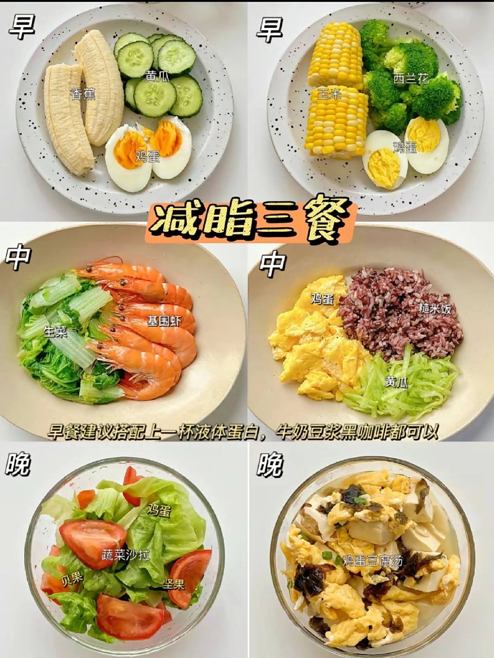 一日三餐减脂餐食谱合集 巨巨巨掉秤|||一日三餐营养低卡减脂餐合集