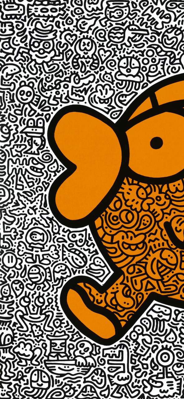 "涂鸦风格"手机高清壁纸,创意满满哦#壁纸