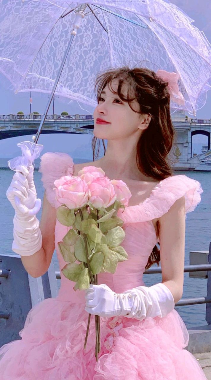 清纯美少女粉色裙小公主(模特:小岚同学)