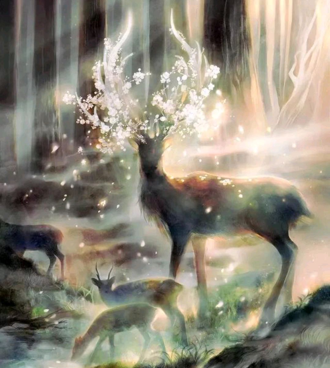 摇铃唤白鹿,白鹿闻铃归