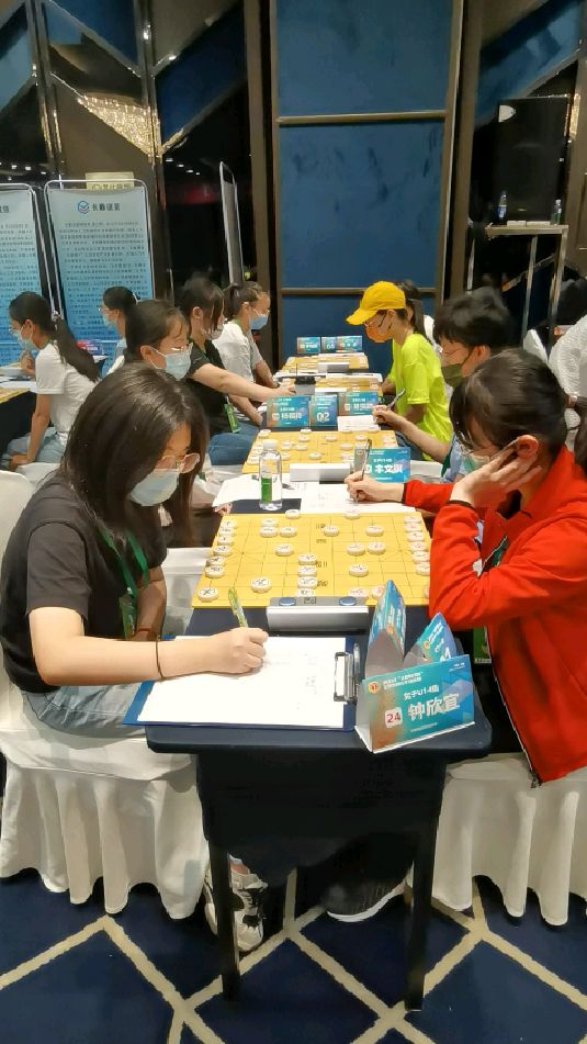 2022年全国象棋少年锦标赛女子组比赛现场