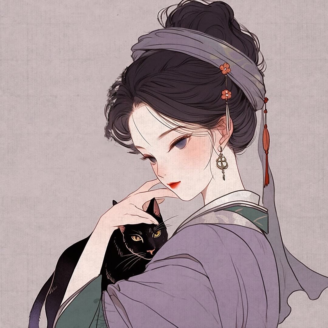 国风女头#头像# #国风头像# #动漫头像