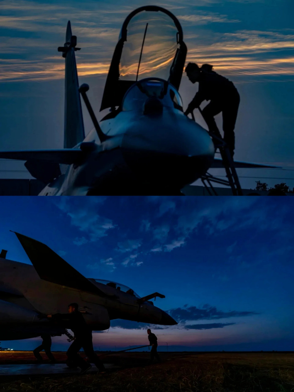91越夜越美丽……pla夜航训练  #军事# #解放军##战斗机
