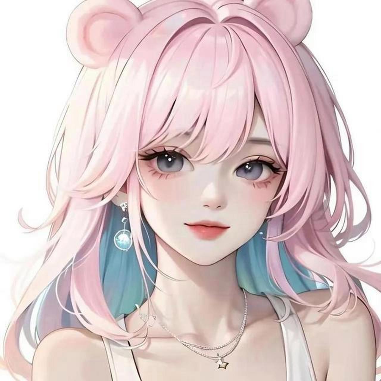 粉发少女头像,俏皮又可爱.#二次元# #二次元美图# #百家号星火计划
