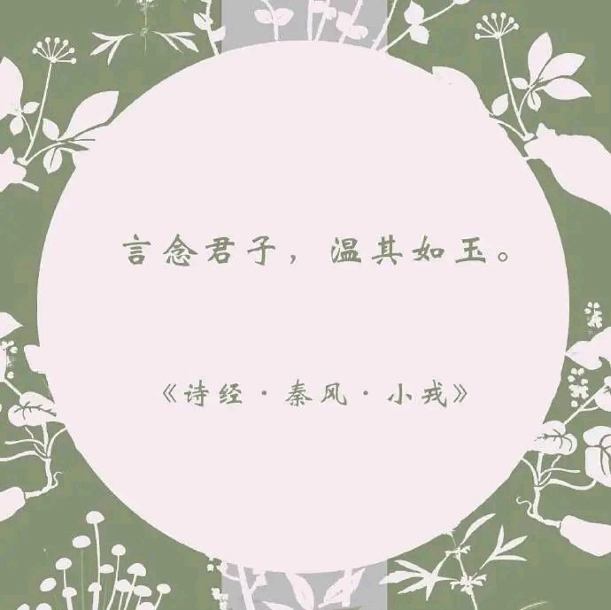 怎样用《诗经》表白,情意绵绵:言念君子,温润如玉