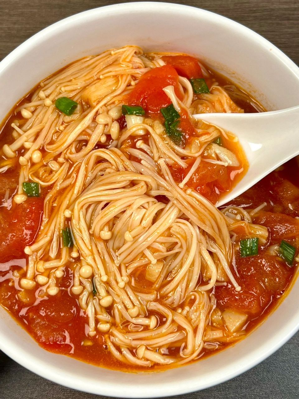 分享巨好吃的金针菇番茄汤!巨鲜巨好喝! 酸甜爽口!